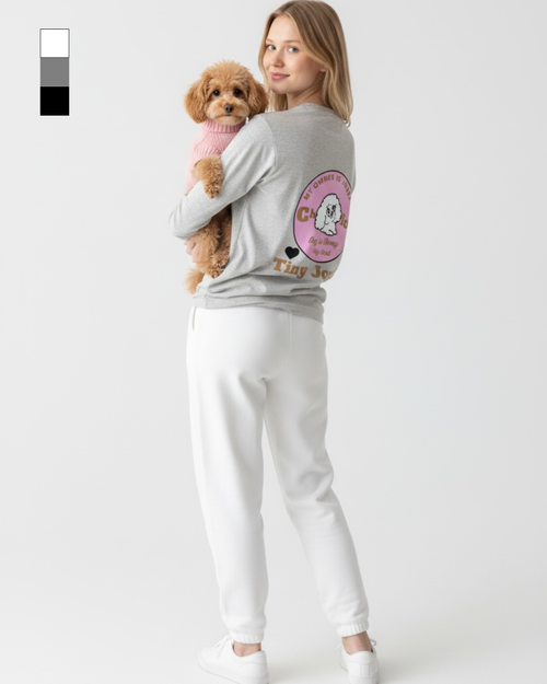 名入れ✖️ペットLong/T-SHIRT(サークルデザイン.)ユニセックスS~3XL