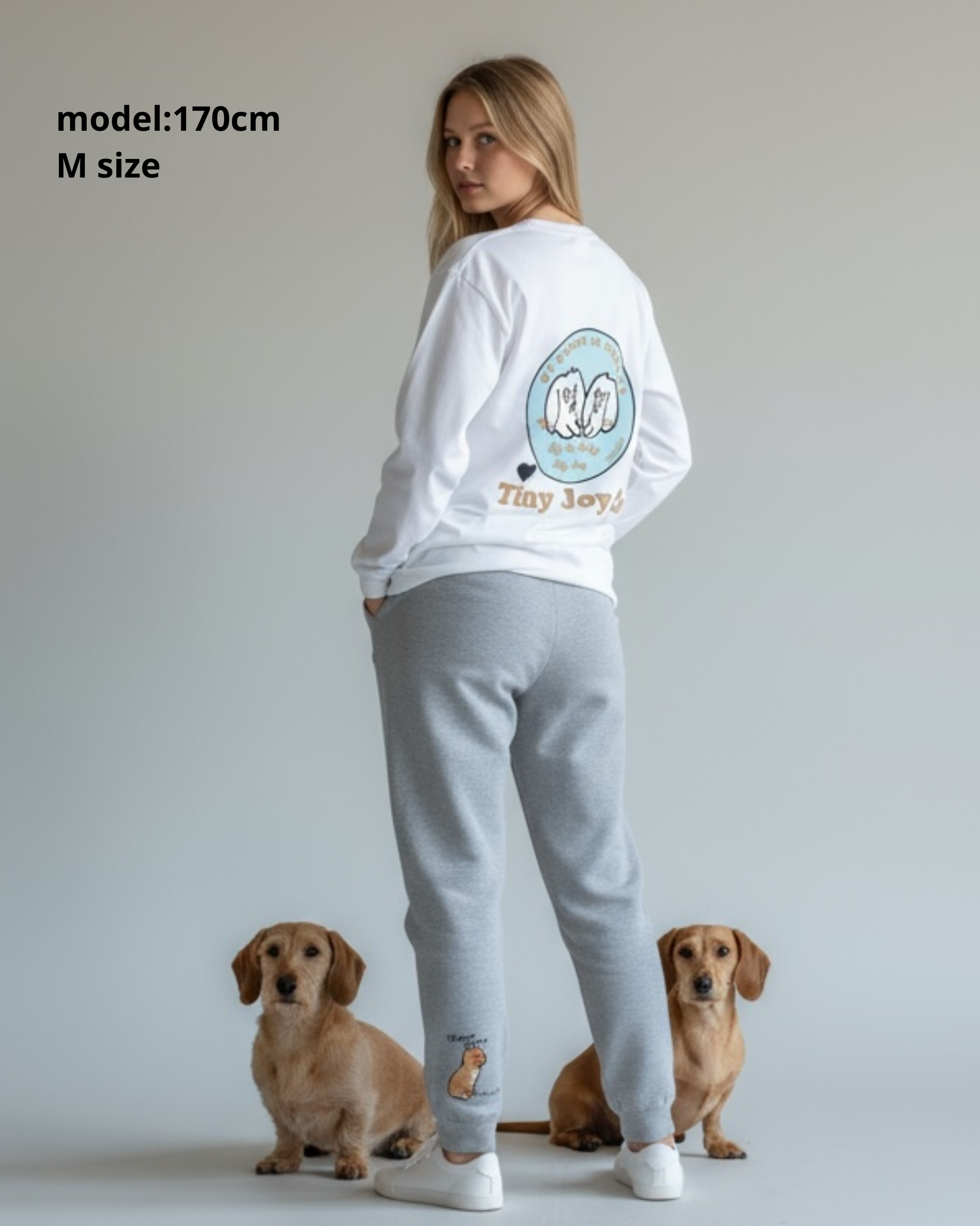 名入れ✖️ペットLong/T-SHIRT(サークルデザイン.)ユニセックスS~3XL