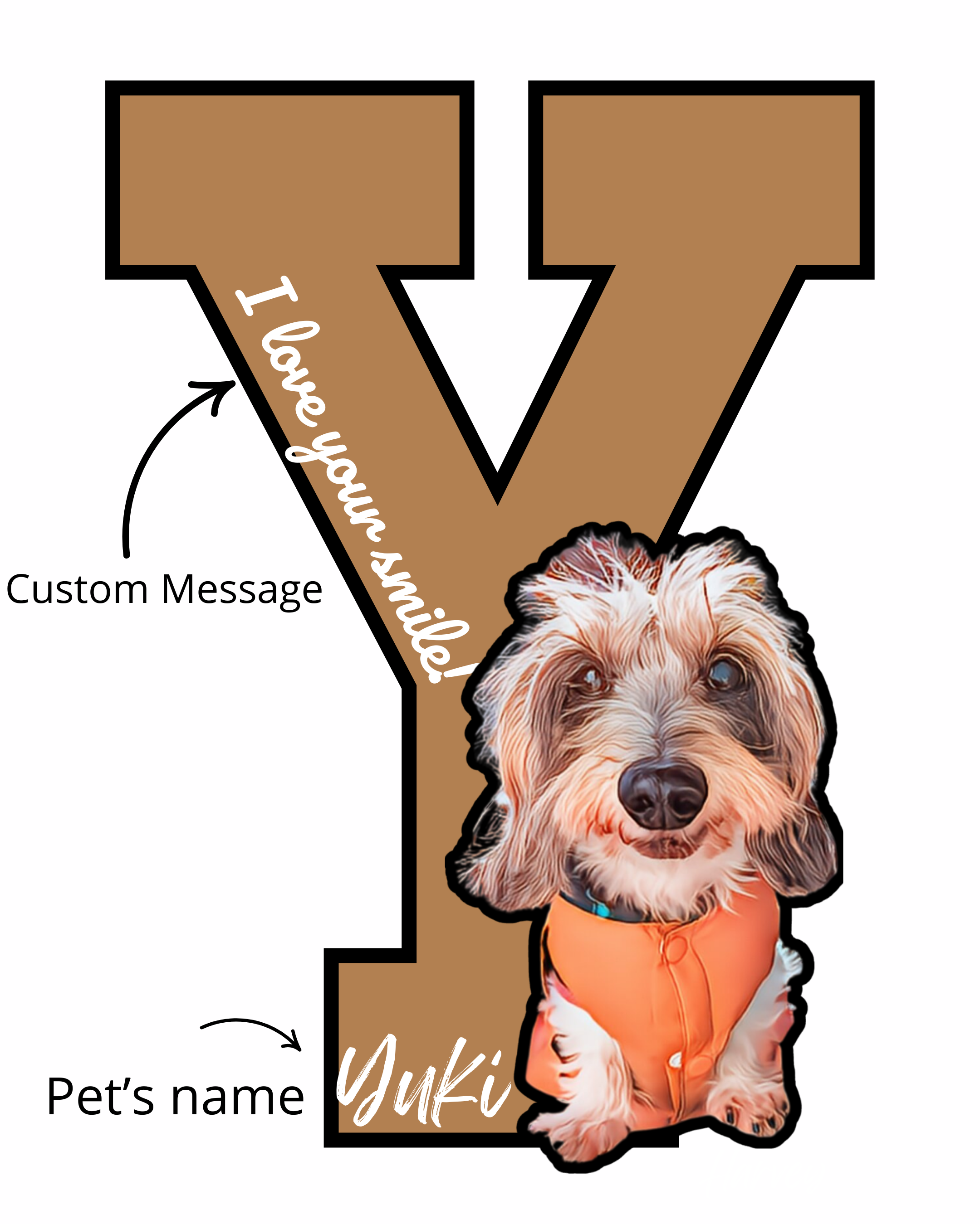 名入れ✖️ペットデザイン　ジップスエットパーカー/ユニセックスS~2XL