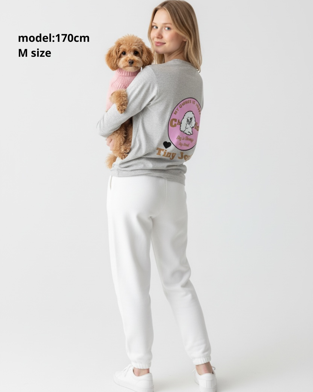 名入れ✖️ペットLong/T-SHIRT(サークルデザイン.)ユニセックスS~3XL