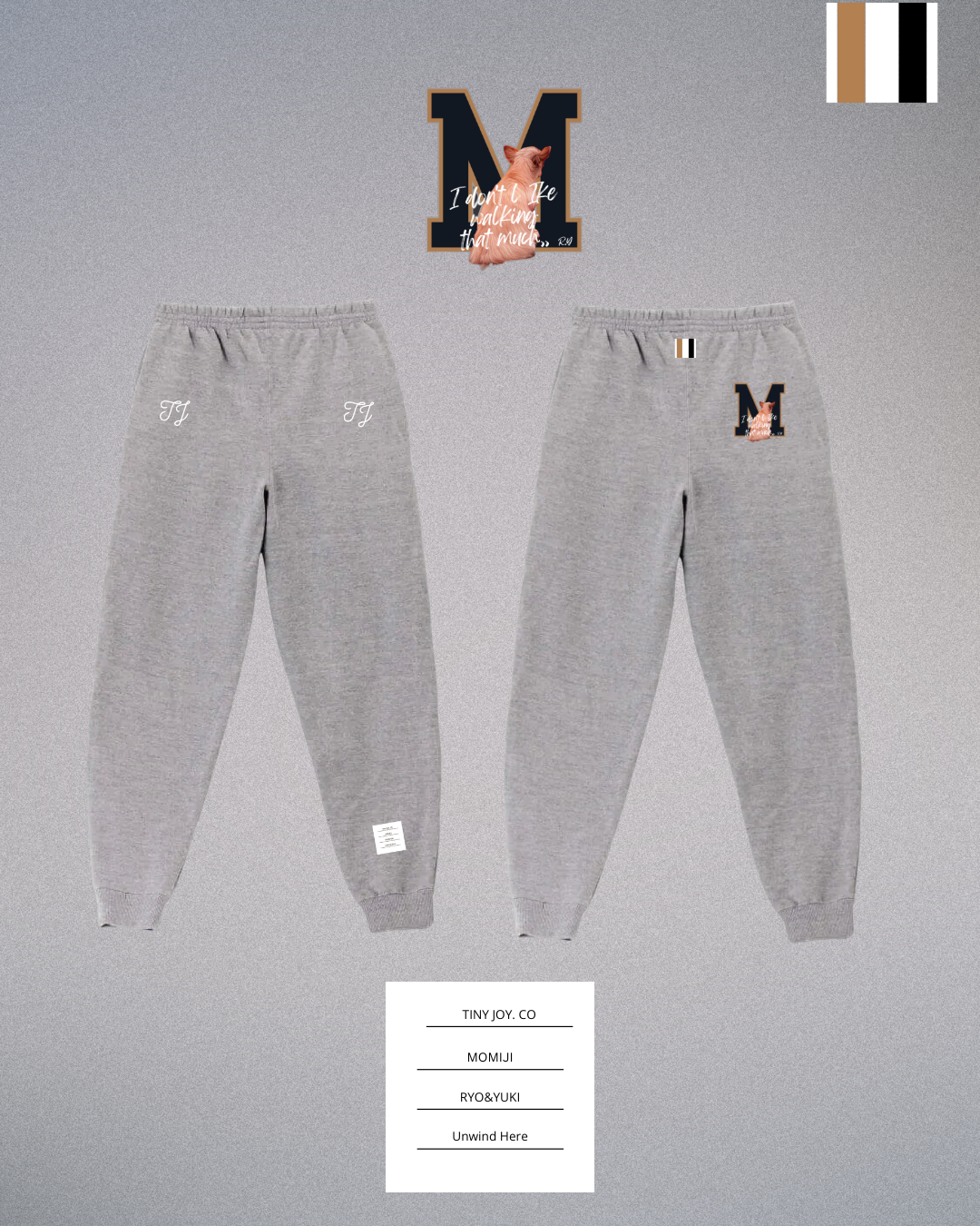 My PET SWEAT PANTS WHITETAGペットオリジナルスエットパンツホワイトタグ InuNeko