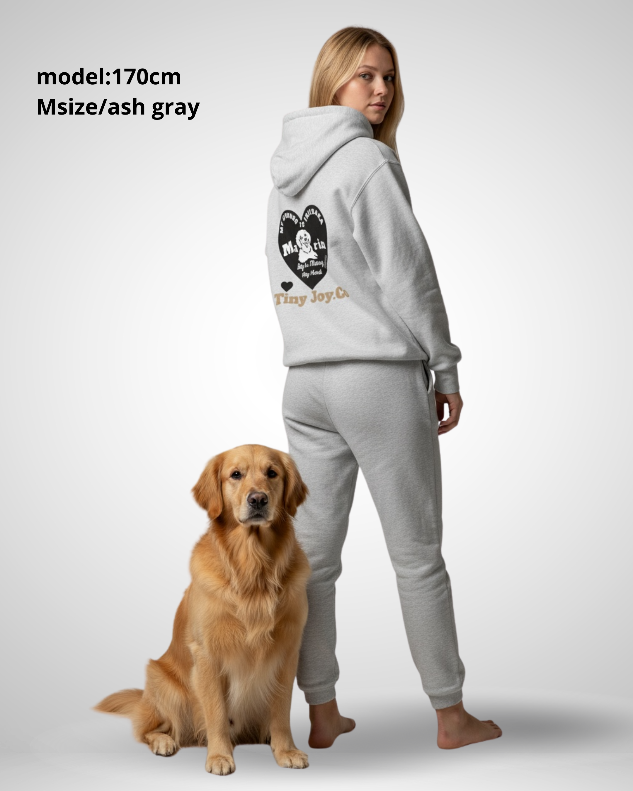 名入れ✖️ペットHEAVYフーディ（ハートデザイン）ユニセックスS〜XXL