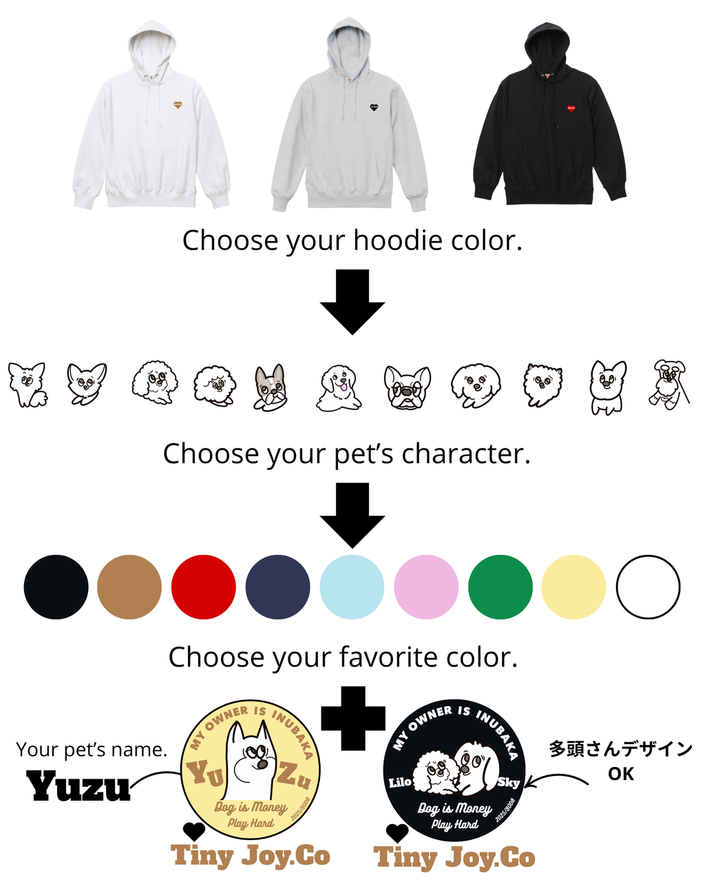 名入れ✖️ペットHEAVYフーディ（サークルデザイン）ユニセックスS〜XXL