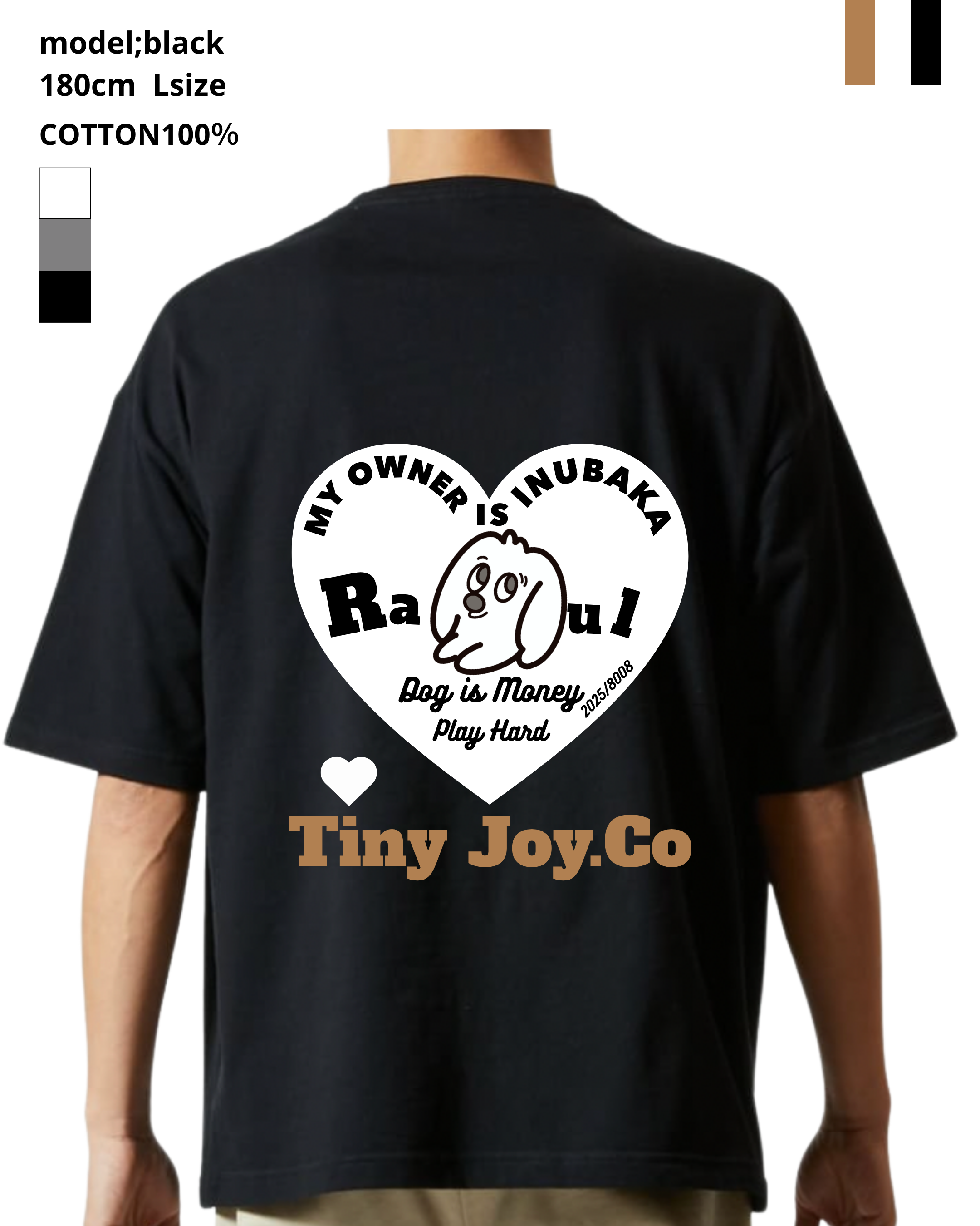 back♡ver./MY PETオリジナルを作るDAILY T-SHIRT(ユニセックス)