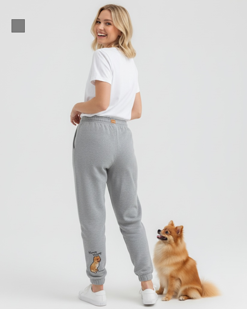 名入れ✖️ペットデザイン　スエットパンツ(アンクルデザイン)ユニセックスS~3XL