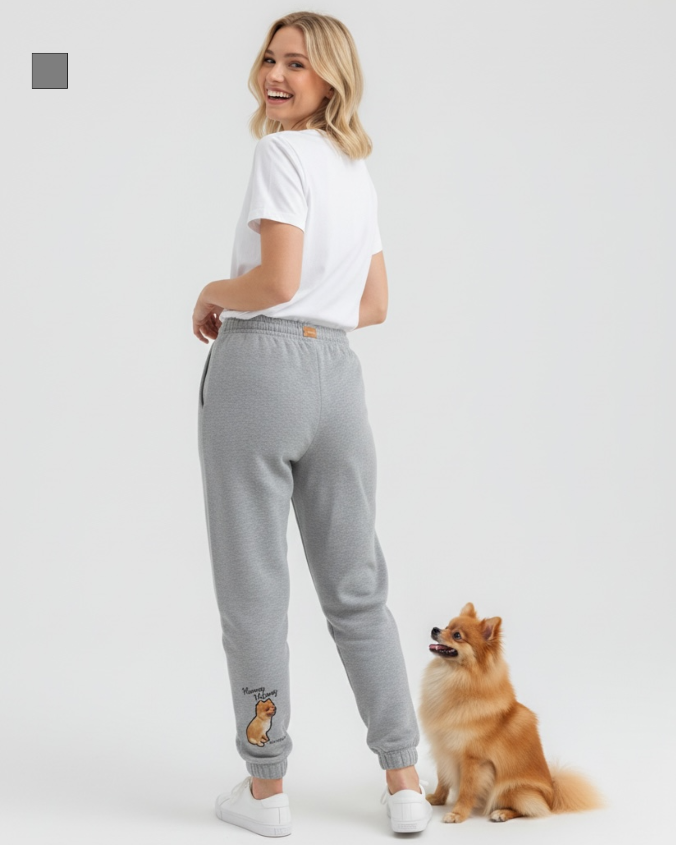 名入れ✖️ペットデザイン　スエットパンツ(アンクルデザイン)ユニセックスS~3XL