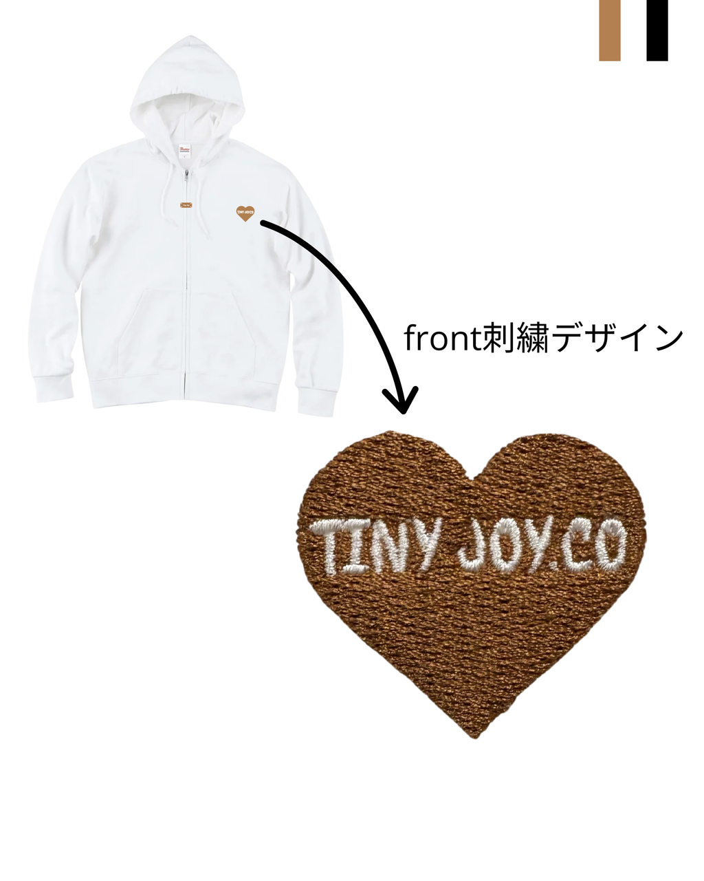 back○ver./MY PETオリジナルを作るZIP-UP SWEAT HOODIE(ユニセックス)