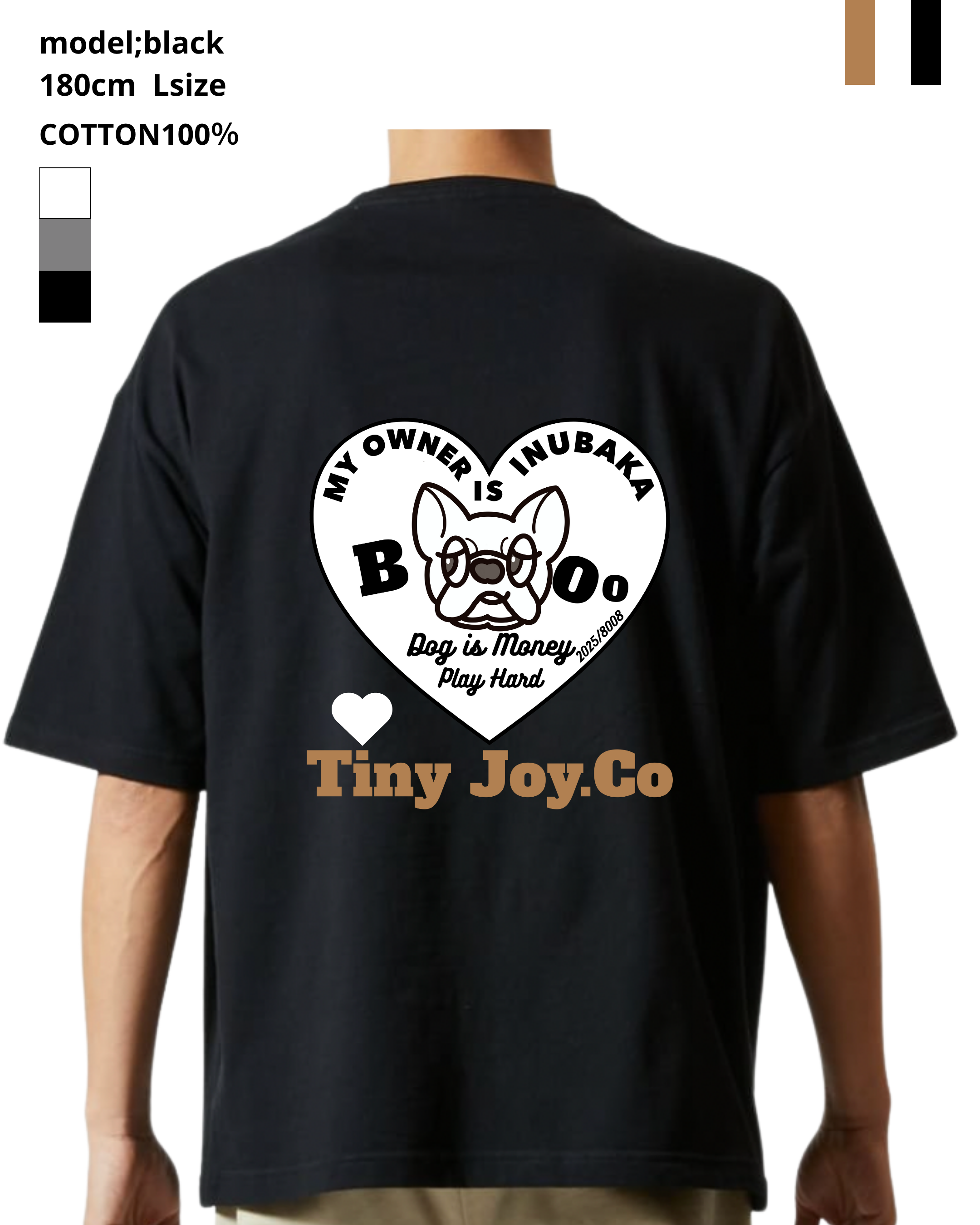 back♡ver./MY PETオリジナルを作るDAILY T-SHIRT(ユニセックス)