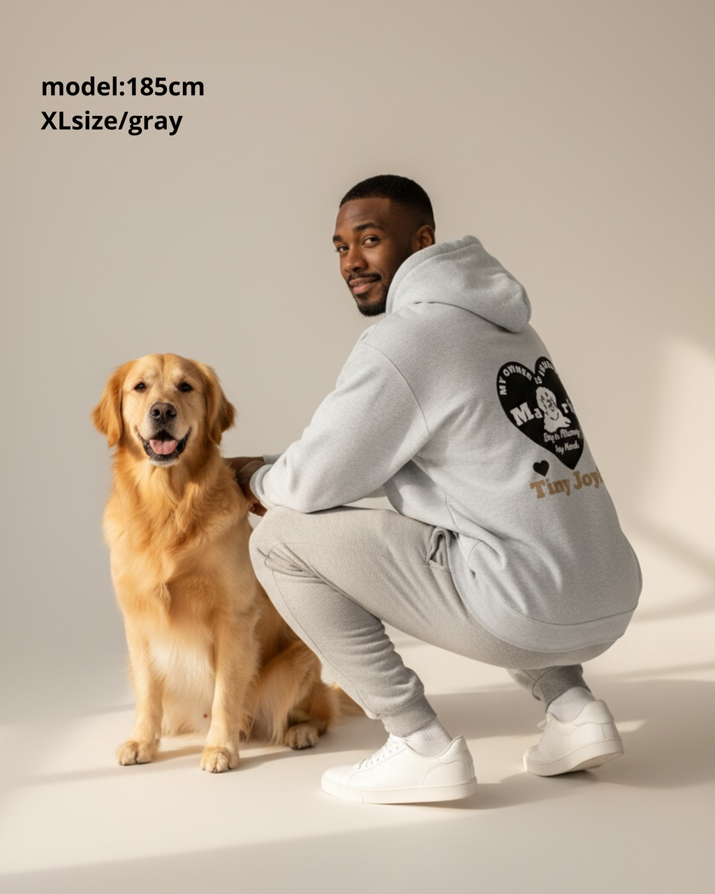 名入れ✖️ペットHEAVYフーディ（ハートデザイン）ユニセックスS〜XXL