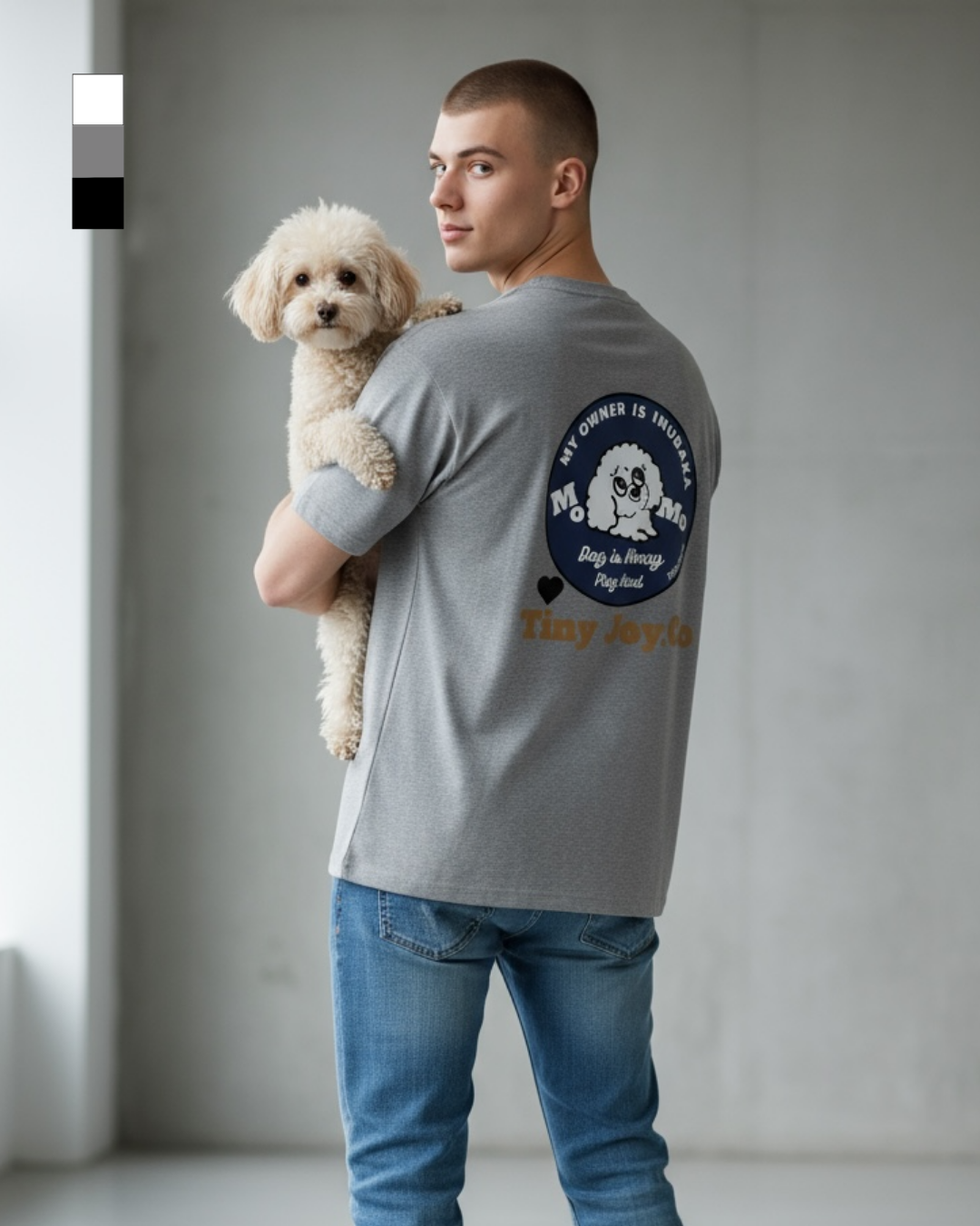 名入れ✖️ペットT-SHIRT(○サークルデザイン)ユニセックスS~XXL