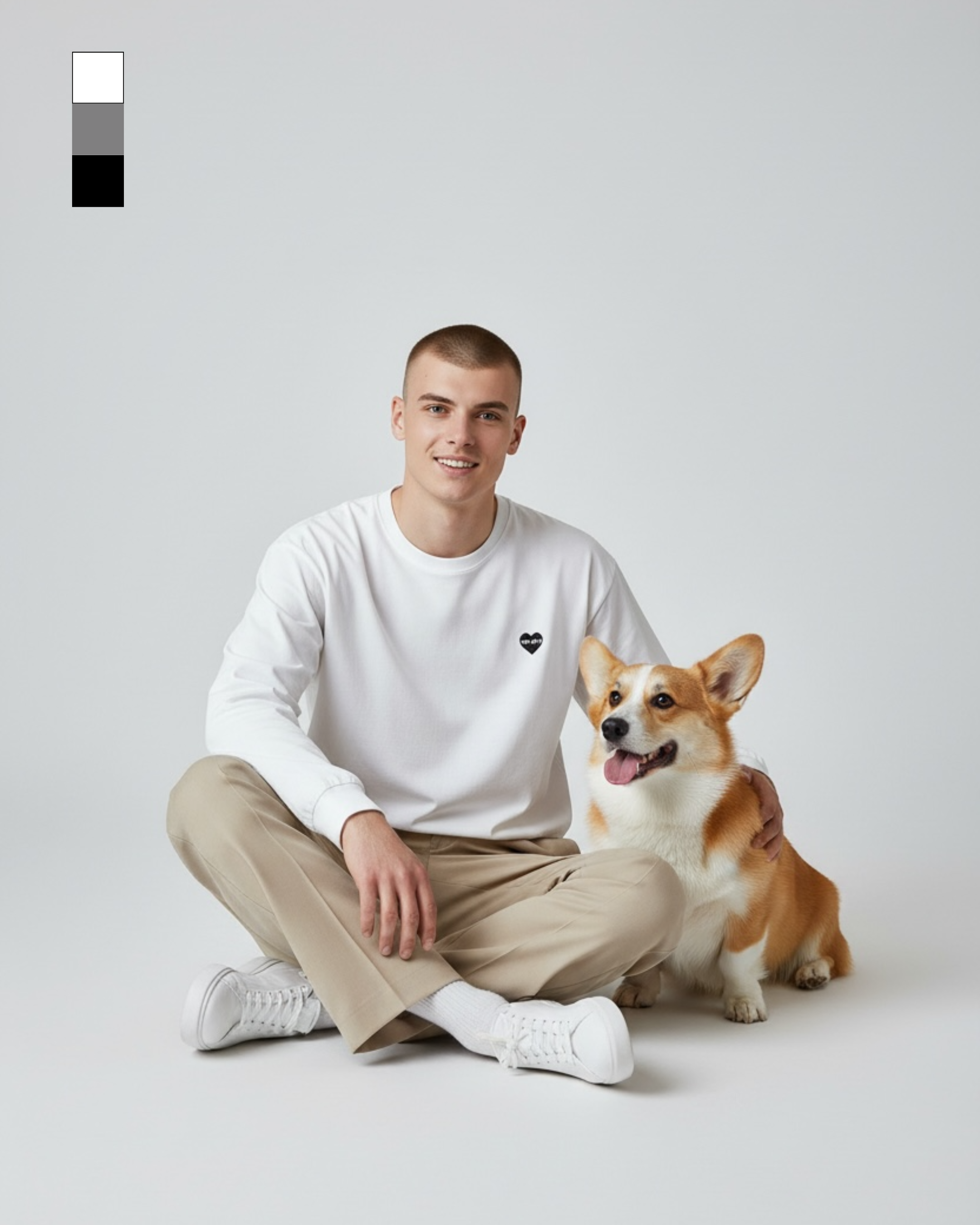 名入れ✖️ペットLong/T-SHIRT(サークルデザイン.)ユニセックスS~3XL