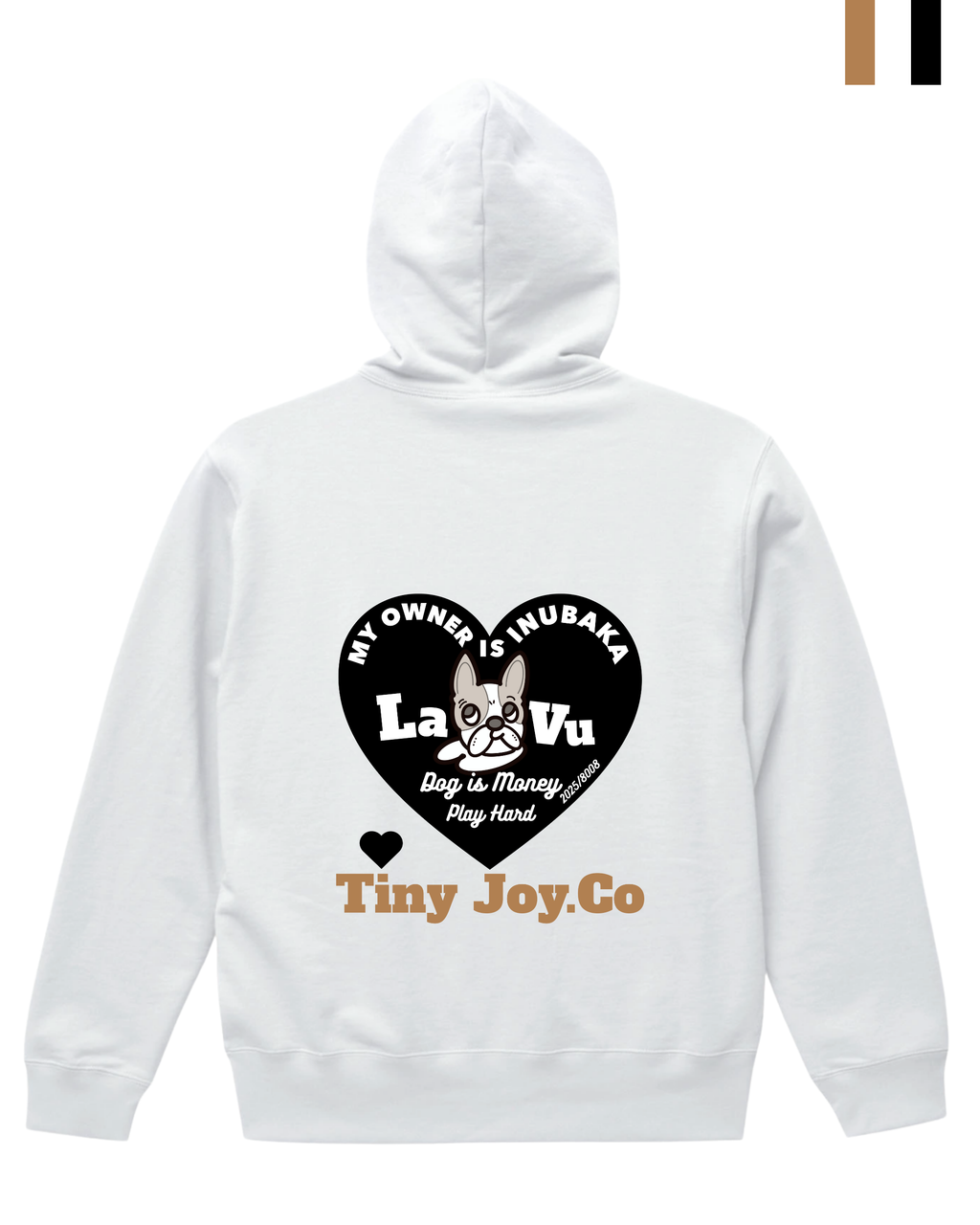 back♡ver./MY PETオリジナルを作るZIP-UP SWEAT HOODIE(ユニセックス)