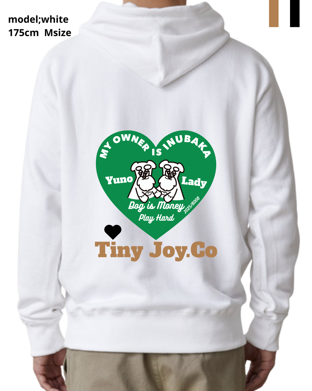 back♡ver./MY PETオリジナルを作るZIP-UP SWEAT HOODIE(ユニセックス)