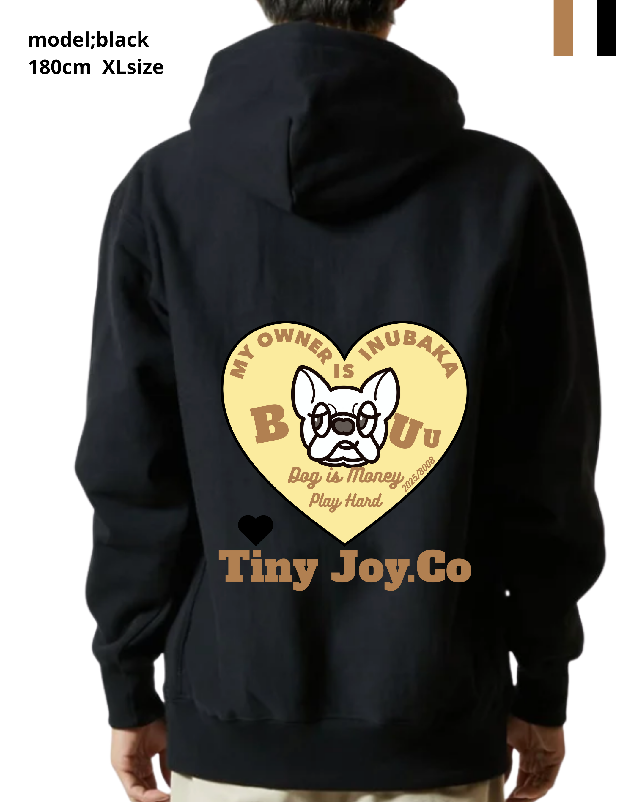 back♡ver./MY PETオリジナルを作るZIP-UP SWEAT HOODIE(ユニセックス)