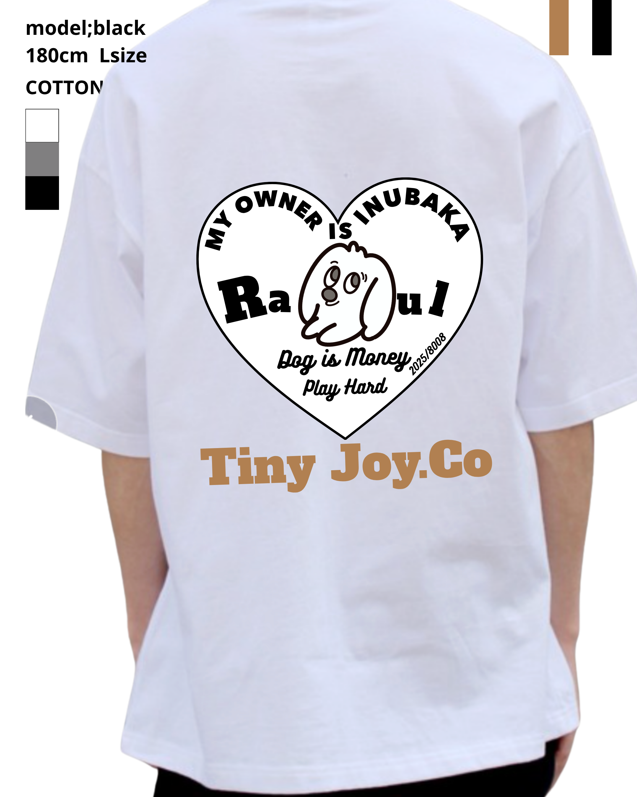 back♡ver./MY PETオリジナルを作るDAILY T-SHIRT(ユニセックス)