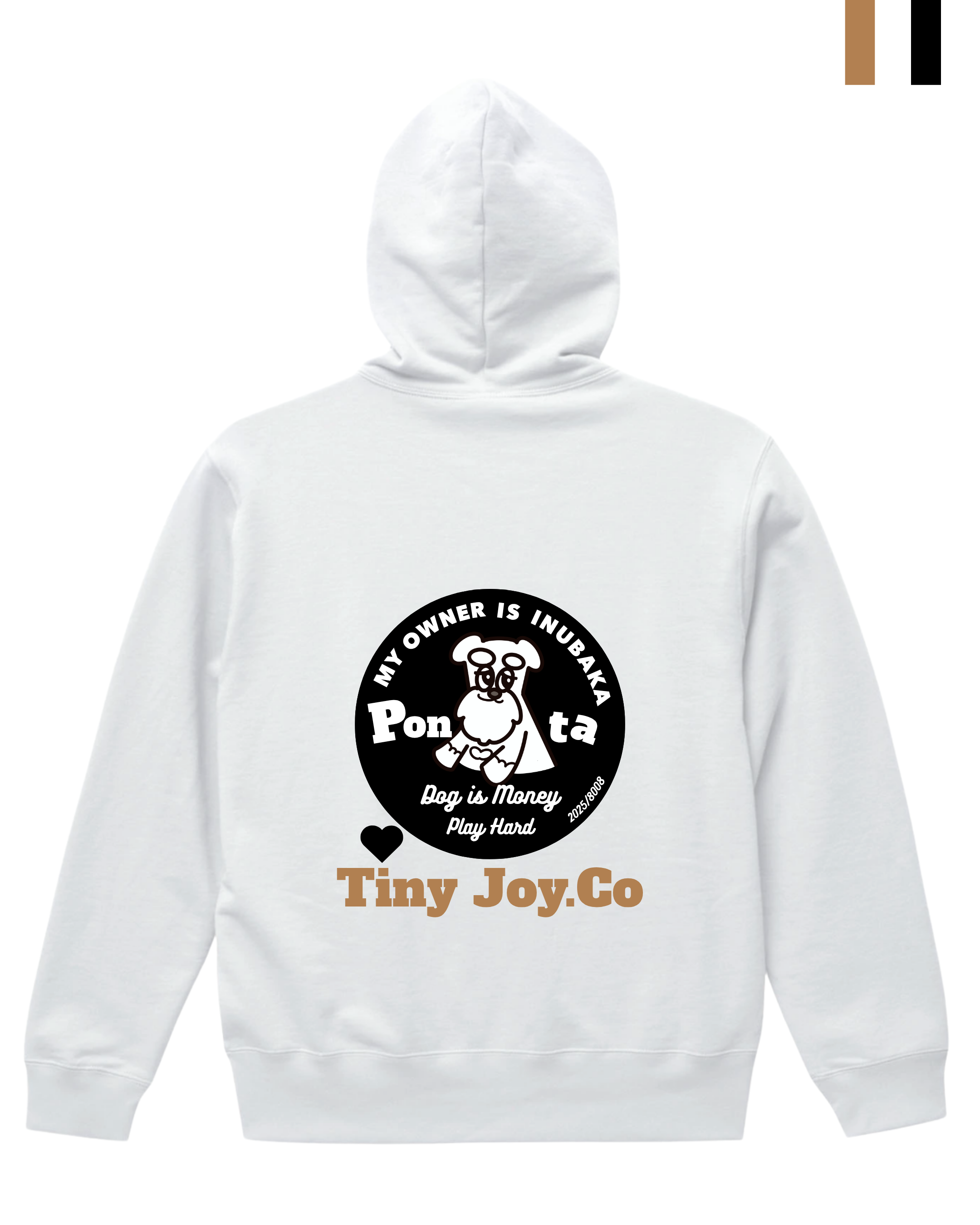 back○ver./MY PETオリジナルを作るZIP-UP SWEAT HOODIE(ユニセックス)