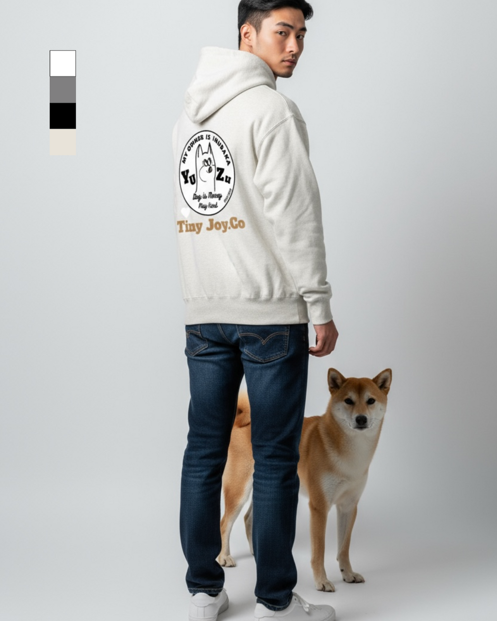 名入れ✖️ペットジップアップフーディ(○サークルデザイン)ユニセックスS~XXL