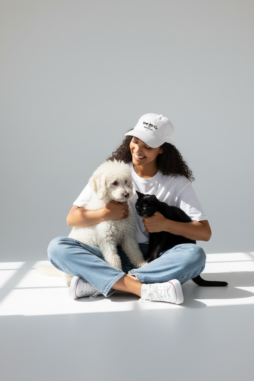 Myペットオリジナルキャップ〈white〉